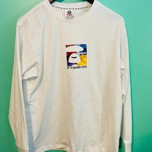 AAPE By A Bathing Ape Logo-Print Long-Sleeved T-Shirt